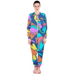 Dinosaur Pattern Onepiece Jumpsuit (ladies)