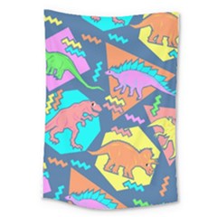 Dinosaur Pattern Large Tapestry