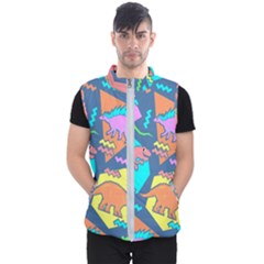 Dinosaur Pattern Men s Puffer Vest