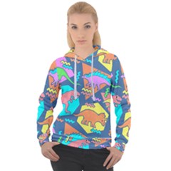 Dinosaur Pattern Women s Overhead Hoodie