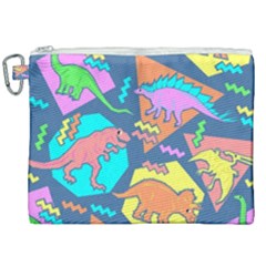 Dinosaur Pattern Canvas Cosmetic Bag (xxl) by Wav3s