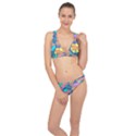 Dinosaur Pattern Classic Banded Bikini Set  View1