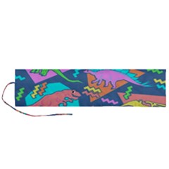 Dinosaur Pattern Roll Up Canvas Pencil Holder (l) by Wav3s