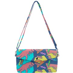 Dinosaur Pattern Removable Strap Clutch Bag by Wav3s