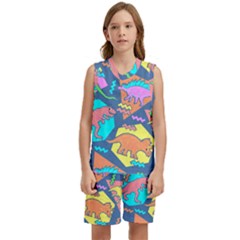 Dinosaur Pattern Kids  Basketball Mesh Set by Wav3s