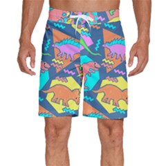 Dinosaur Pattern Men s Beach Shorts