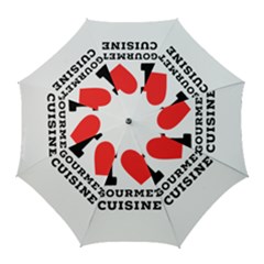 I Love Gourmet Cuisine Golf Umbrellas by ilovewhateva