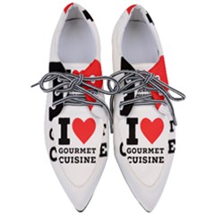 I Love Gourmet Cuisine Pointed Oxford Shoes by ilovewhateva