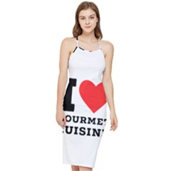 I Love Gourmet Cuisine Bodycon Cross Back Summer Dress by ilovewhateva