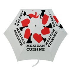 I Love Mexican Cuisine Mini Folding Umbrellas by ilovewhateva