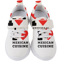 I Love Mexican Cuisine Kids  Velcro Strap Shoes by ilovewhateva