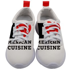 I Love Mexican Cuisine Kids Athletic Shoes by ilovewhateva