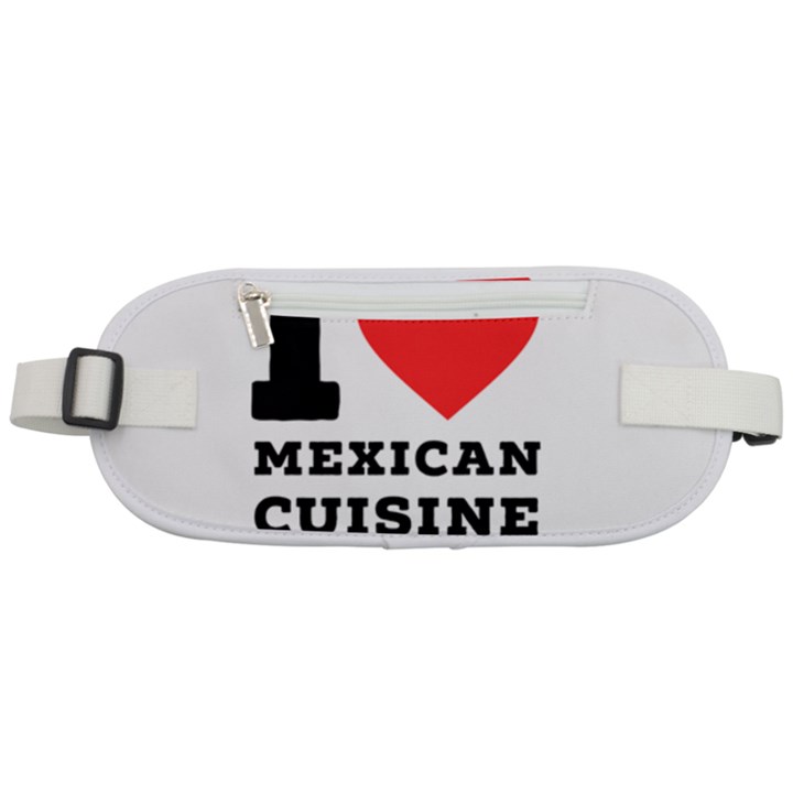 I love Mexican cuisine Rounded Waist Pouch