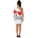 I love Mexican cuisine Long Sleeve One Shoulder Mini Dress View4