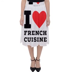 I Love French Cuisine Classic Midi Skirt by ilovewhateva