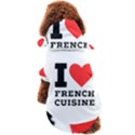 I love French cuisine Dog Coat View2