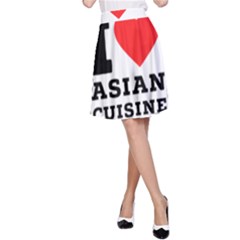 I Love Asian Cuisine A-line Skirt by ilovewhateva