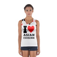 I Love Asian Cuisine Sport Tank Top  by ilovewhateva