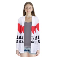 I Love Asian Cuisine Drape Collar Cardigan by ilovewhateva