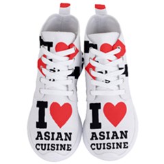 I Love Asian Cuisine Women s Lightweight High Top Sneakers by ilovewhateva