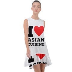 I Love Asian Cuisine Frill Swing Dress by ilovewhateva