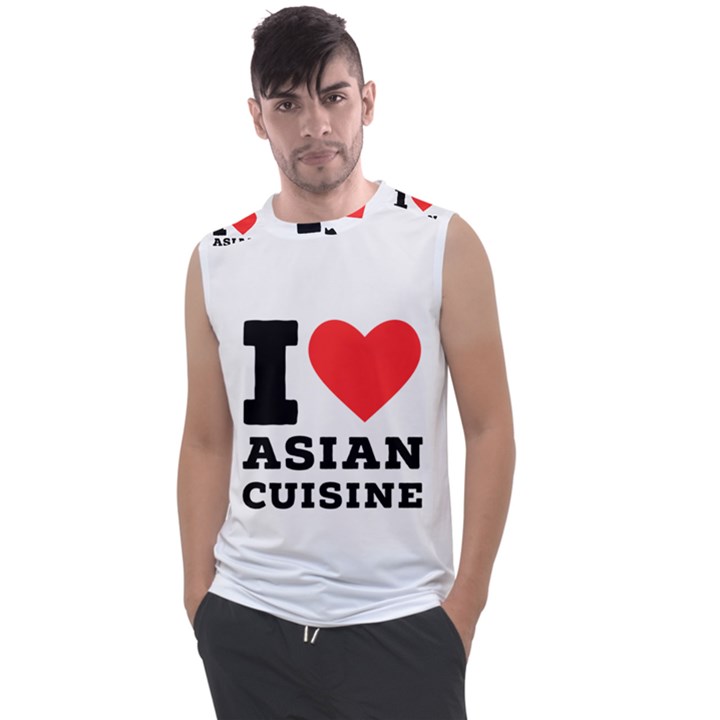 I love Asian cuisine Men s Regular Tank Top