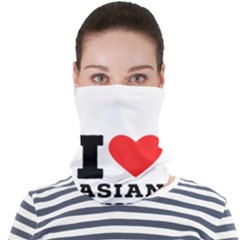 I Love Asian Cuisine Face Seamless Bandana (adult) by ilovewhateva