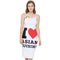 I Love Asian Cuisine Bodycon Cross Back Summer Dress by ilovewhateva