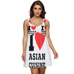 I Love Asian Cuisine Ruffle Strap Babydoll Chiffon Dress by ilovewhateva