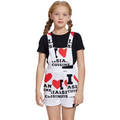 I Love Asian Cuisine Kids  Short Overalls by ilovewhateva