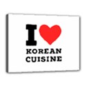 I love Korean cuisine Canvas 16  x 12  (Stretched) View1