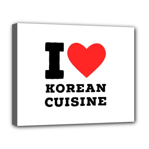 I Love Korean Cuisine Deluxe Canvas 20  X 16  (stretched) by ilovewhateva