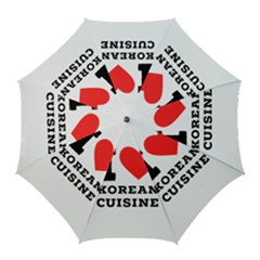 I Love Korean Cuisine Golf Umbrellas by ilovewhateva