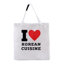 I Love Korean Cuisine Grocery Tote Bag by ilovewhateva