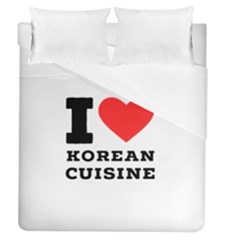 I Love Korean Cuisine Duvet Cover (queen Size) by ilovewhateva