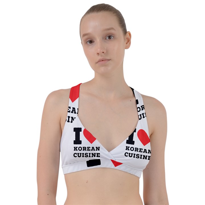 I love Korean cuisine Sweetheart Sports Bra