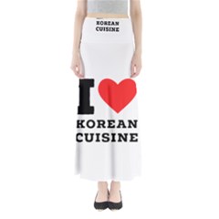 I Love Korean Cuisine Full Length Maxi Skirt by ilovewhateva