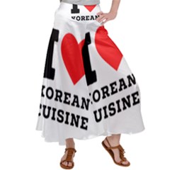 I Love Korean Cuisine Women s Satin Palazzo Pants by ilovewhateva