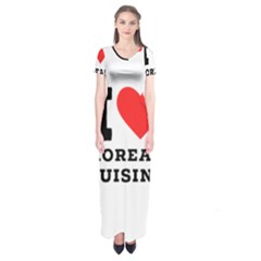 I Love Korean Cuisine Short Sleeve Maxi Dress by ilovewhateva