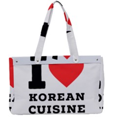 I Love Korean Cuisine Canvas Work Bag by ilovewhateva