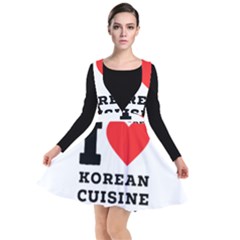 I Love Korean Cuisine Plunge Pinafore Dress by ilovewhateva