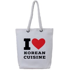 I Love Korean Cuisine Full Print Rope Handle Tote (small) by ilovewhateva