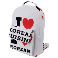 I Love Korean Cuisine Flap Pocket Backpack (small) by ilovewhateva