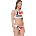 I love Korean cuisine Banded Triangle Bikini Set View3