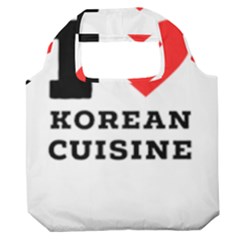 I Love Korean Cuisine Premium Foldable Grocery Recycle Bag by ilovewhateva