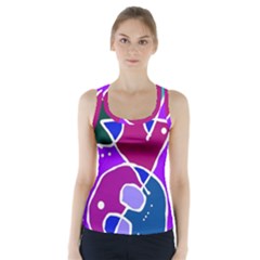 Mazipoodles In The Frame  Racer Back Sports Top by Mazipoodles