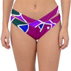 Mazipoodles In The Frame  Double Strap Halter Bikini Bottoms by Mazipoodles