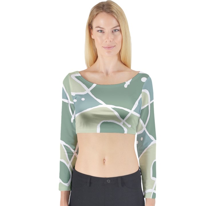 Mazipoodles In The Frame - Balanced Meal 31 Long Sleeve Crop Top