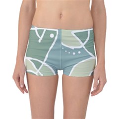 Mazipoodles In The Frame - Balanced Meal 31 Reversible Boyleg Bikini Bottoms by Mazipoodles