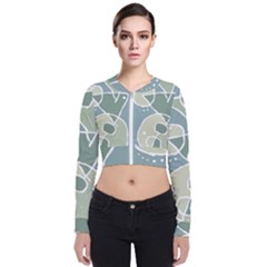 Mazipoodles In The Frame - Balanced Meal 31 Long Sleeve Zip Up Bomber Jacket by Mazipoodles